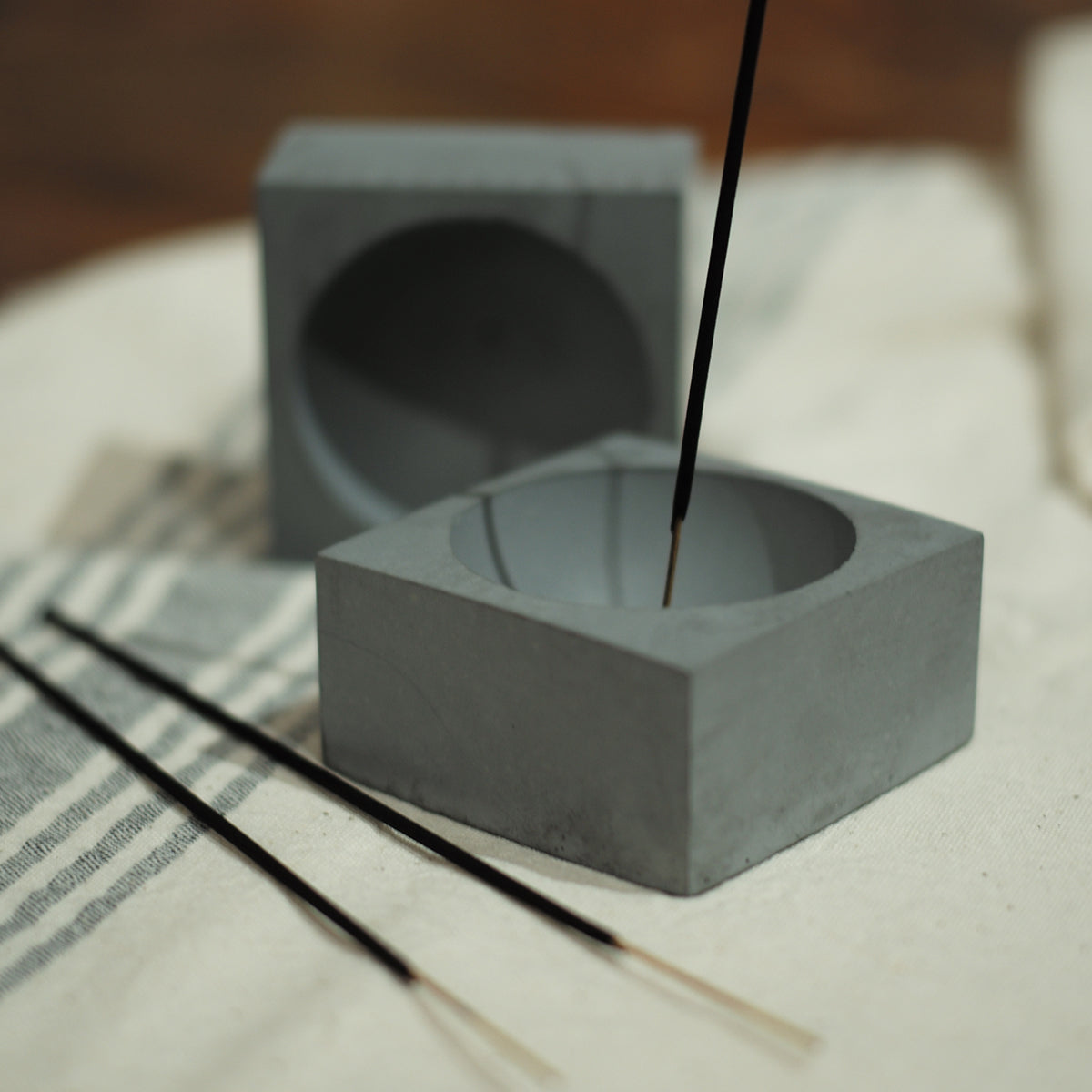 Concrete Incense Burner - Square – And Studio