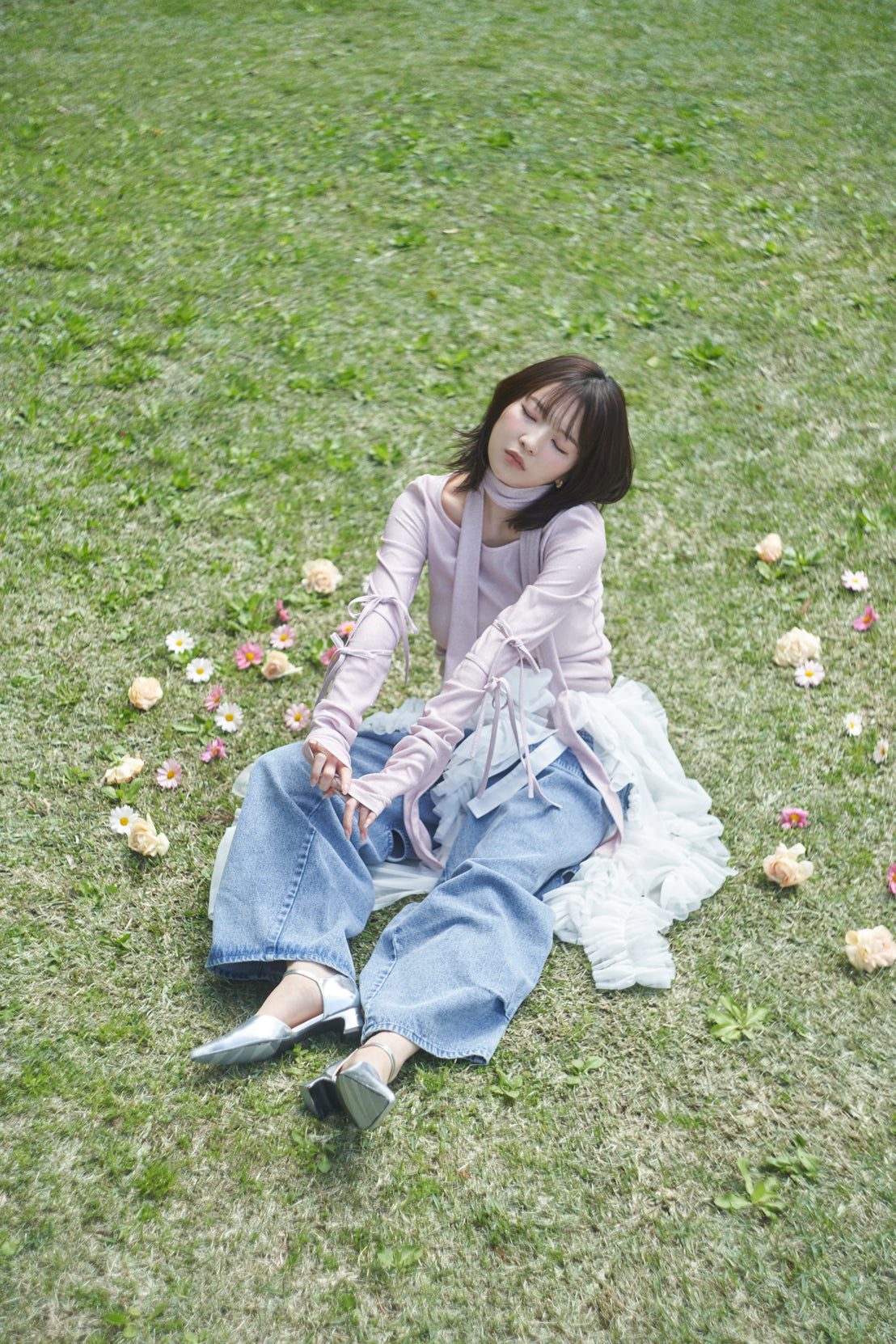 ribbon sleeve tops – andequal