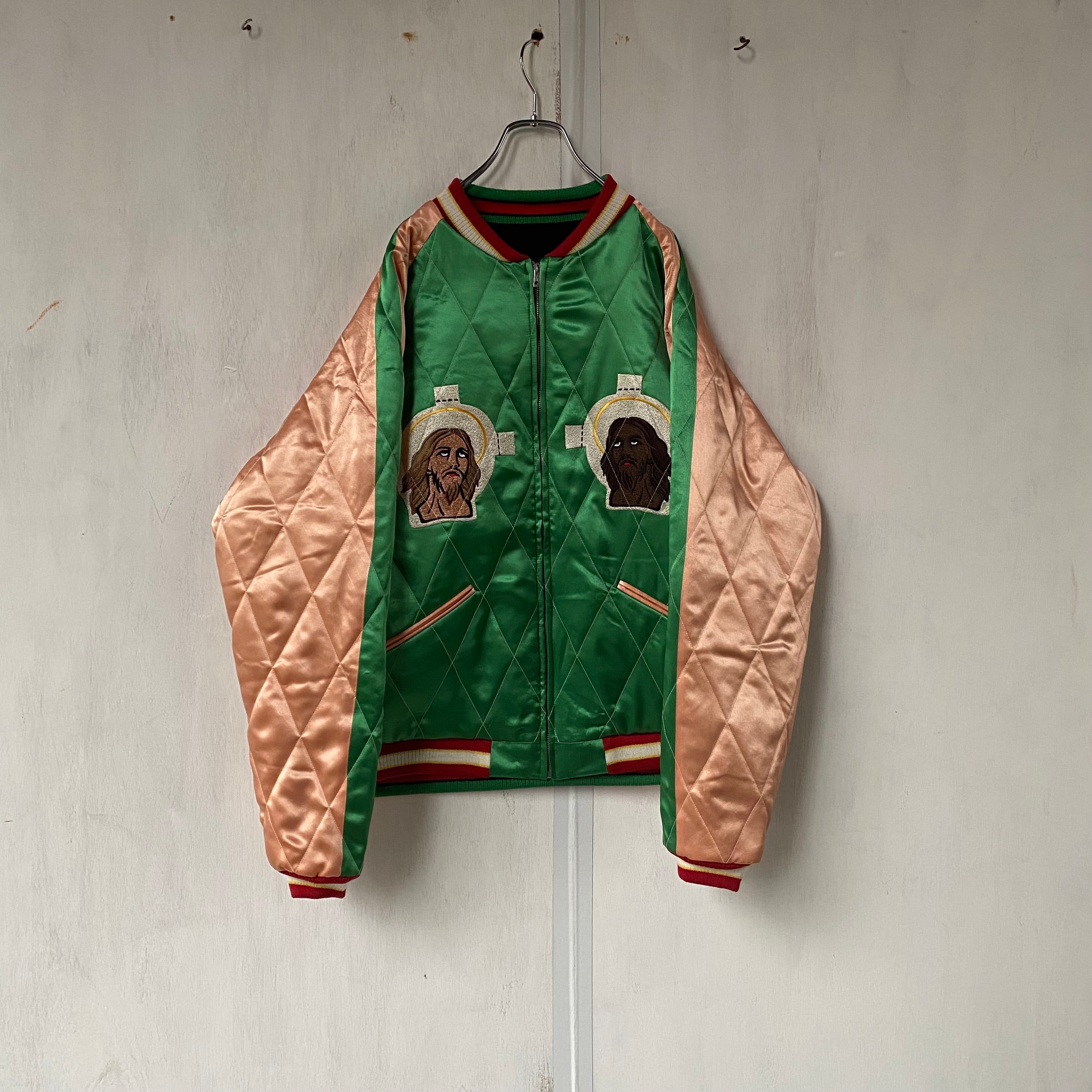 三連休限定価格 セントマイケル デニムティアーズ スカジャン ダウン