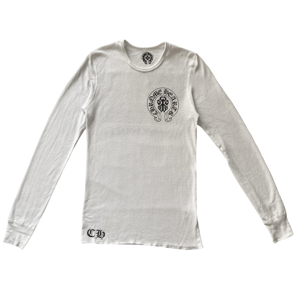 Chrome Hearts Dagger USA Flag Long Sleeve Thermal Tee - S