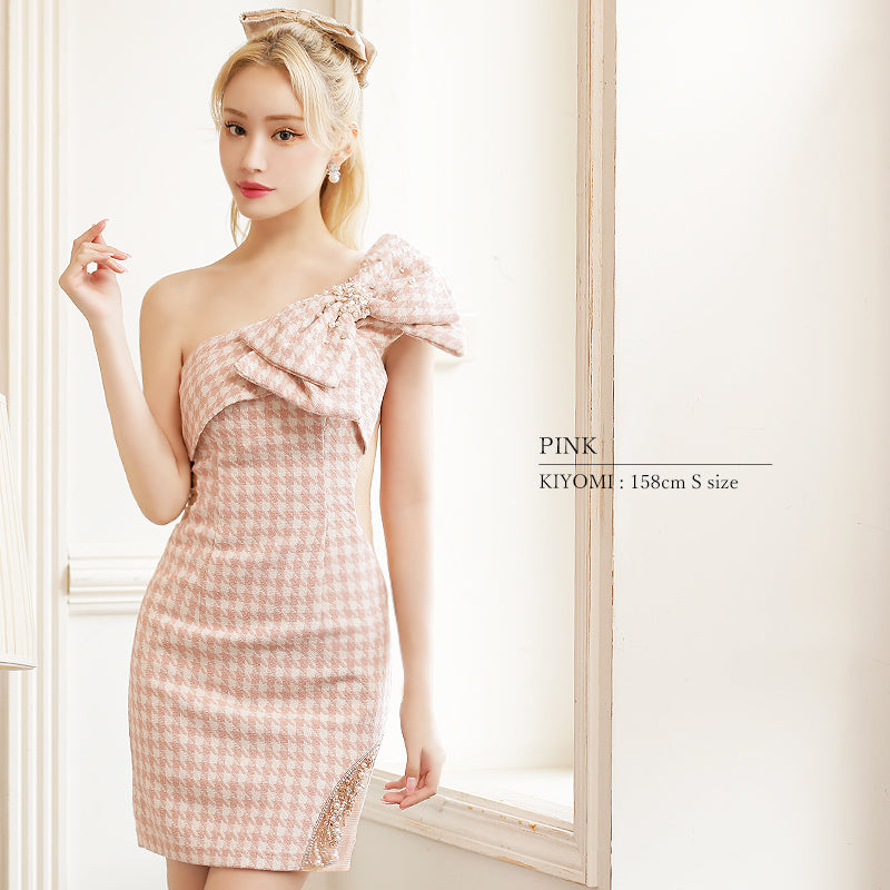 sugar × Angel R ビッグリボンパールビジューパターンワンショルダー