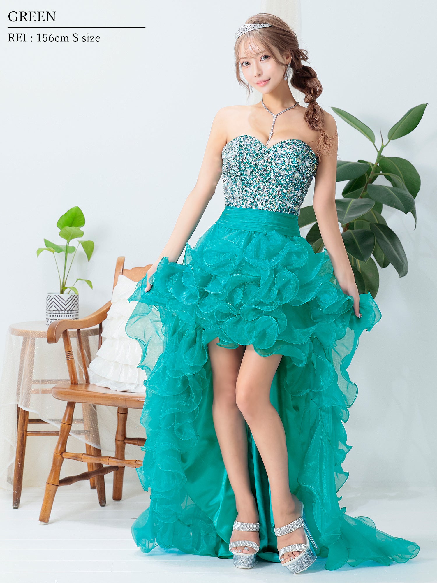 前ミニウエディングドレス］AngelR(エンジェルアール)|AR2216 | 高級