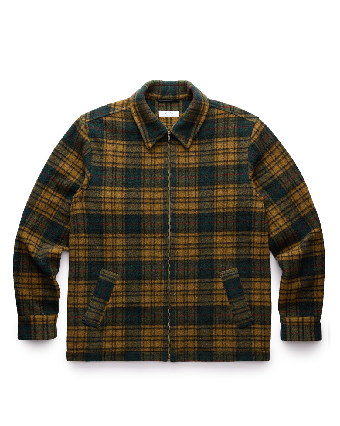 ANIÁN | The Eddie Florenzia | Men's Zip Wool Coat Outerwear | Made