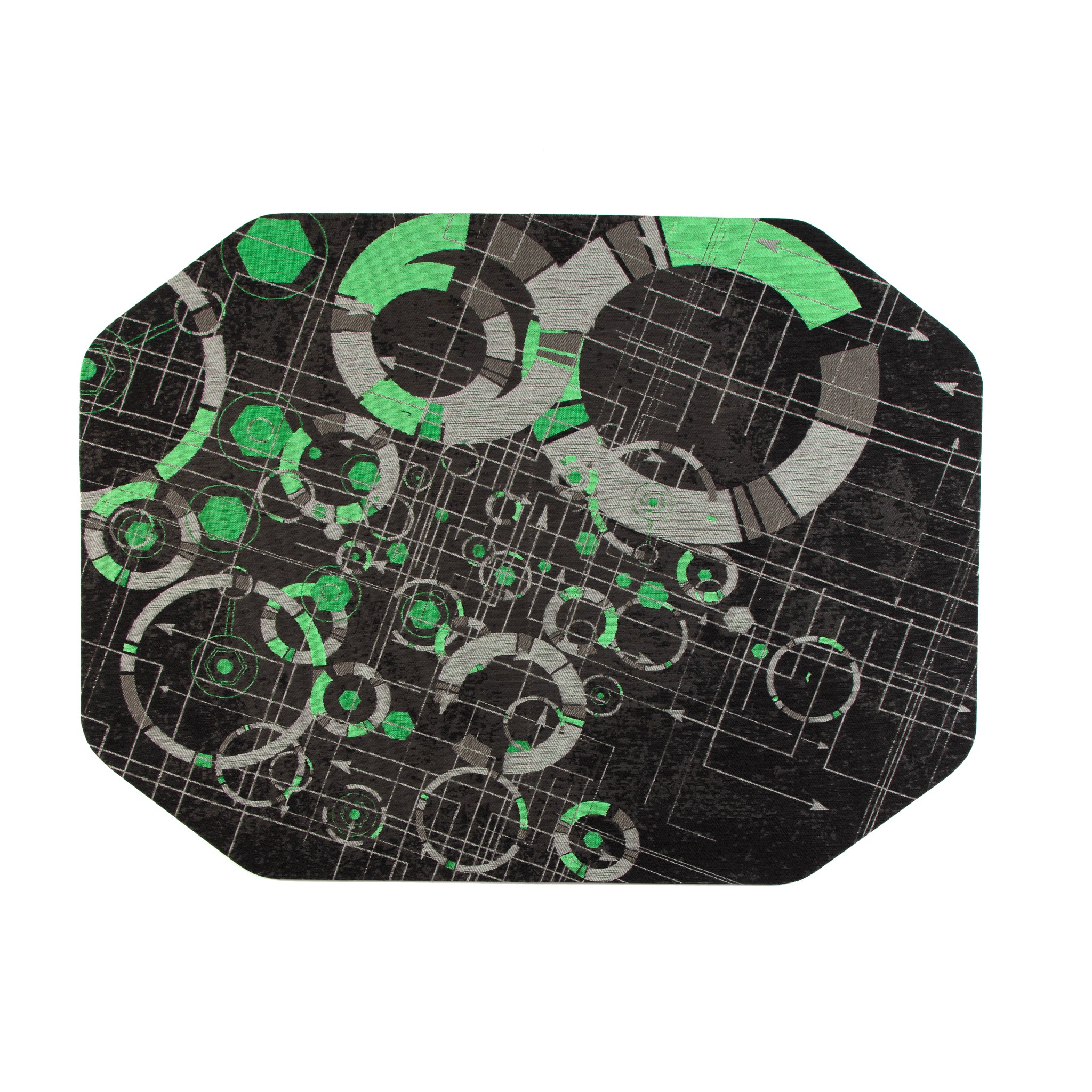 Refracted Green Gaming Rug'd Chair Mat™ – Anji Mountain