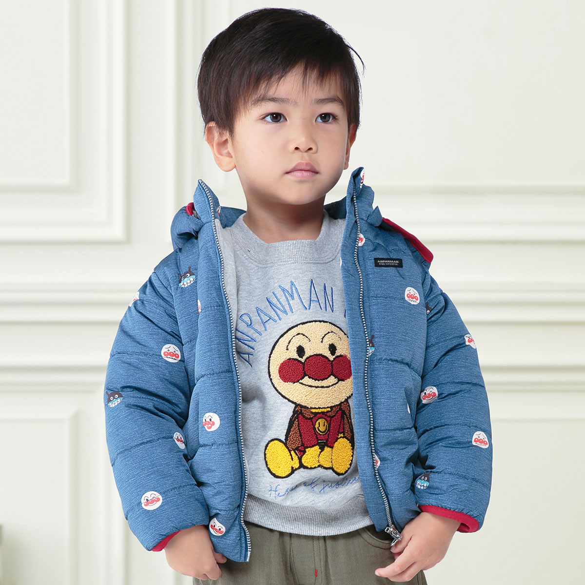 転写顔総柄アウター｜アイテム｜アンパンマンキッズコレクション