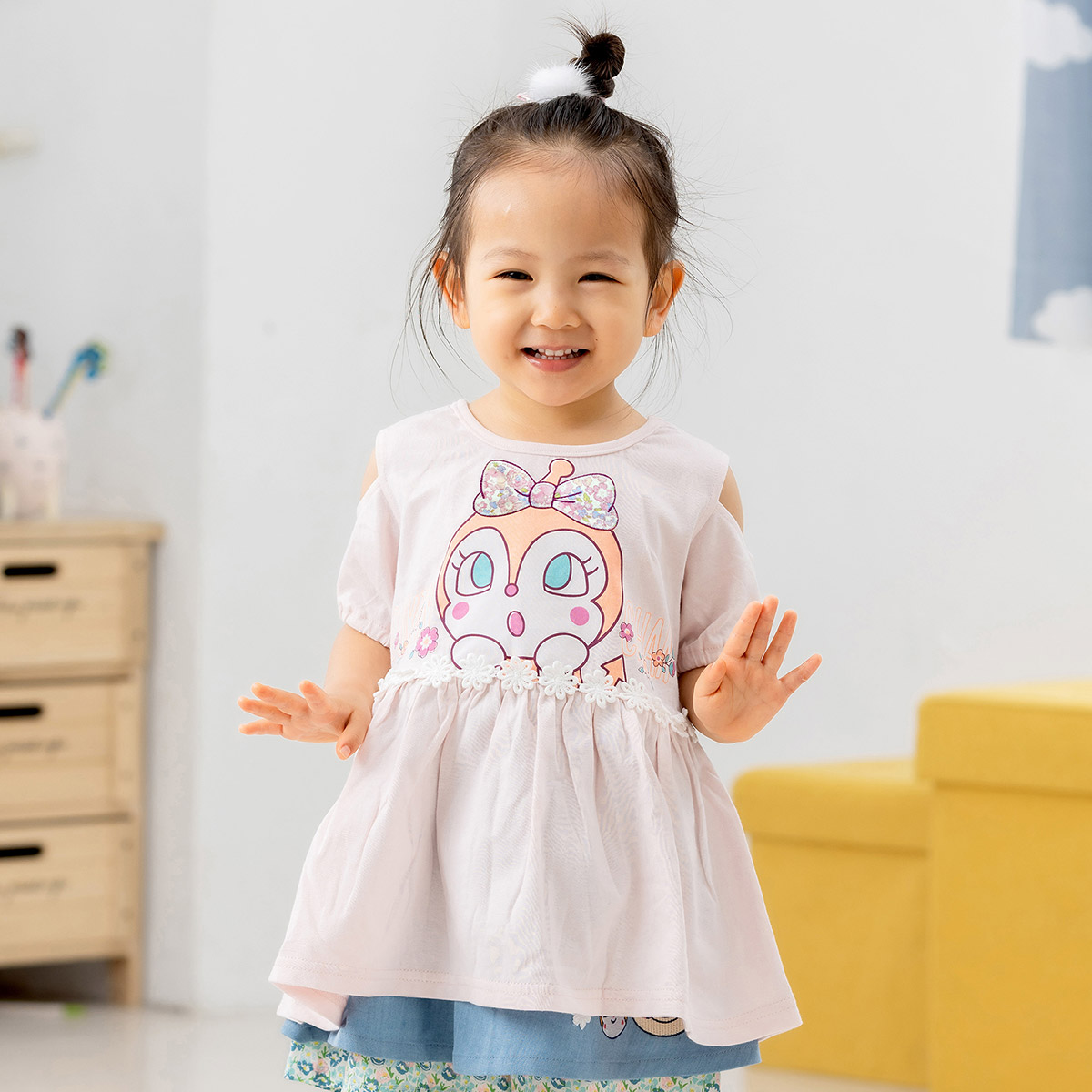 ドキンちゃん肩開きチュニック ｜アイテム｜アンパンマンキッズ