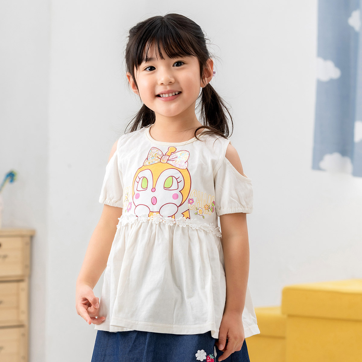 ドキンちゃん肩開きチュニック ｜アイテム｜アンパンマンキッズ