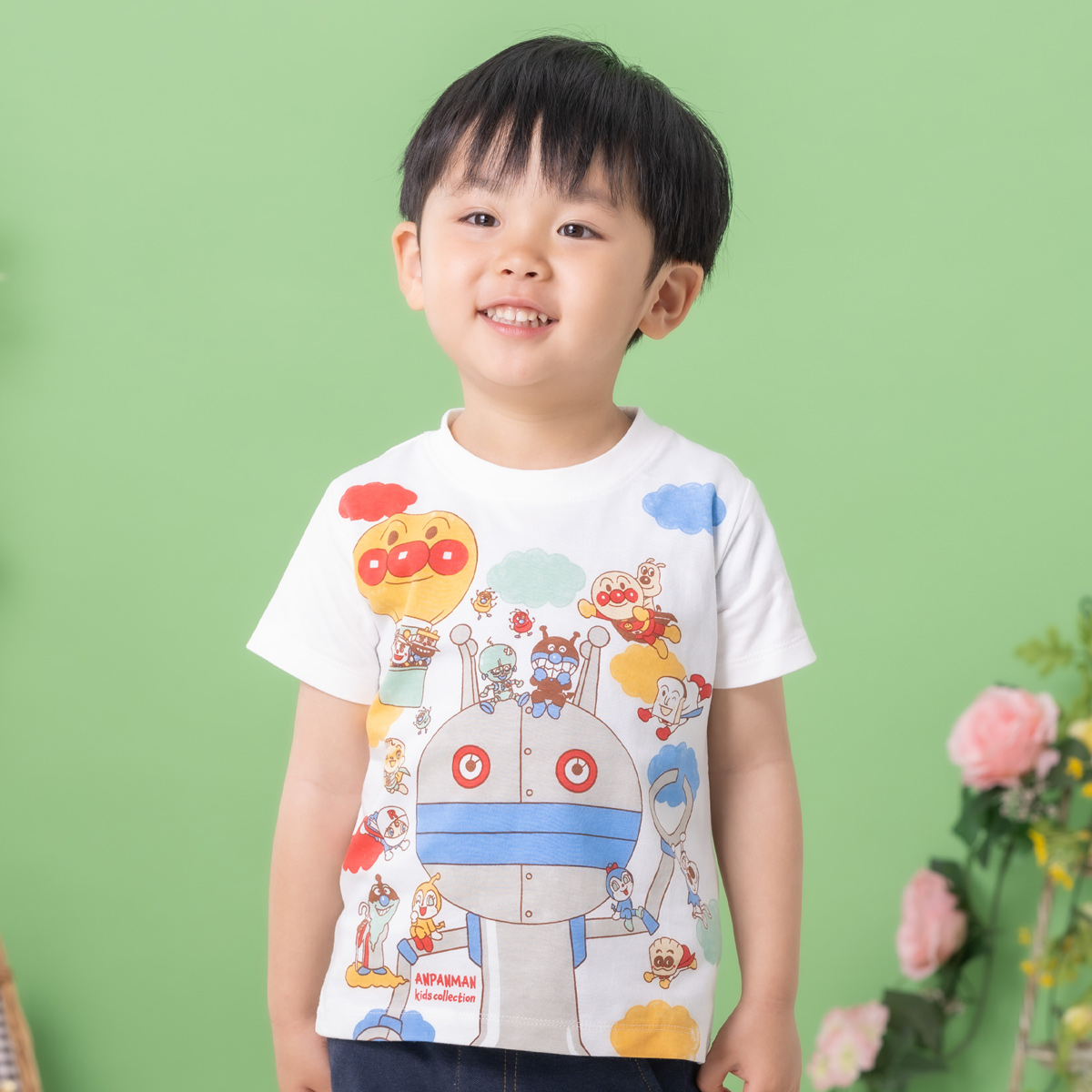 だだんだんとなかまたち柄半袖Tシャツ｜アイテム｜アンパンマンキッズ