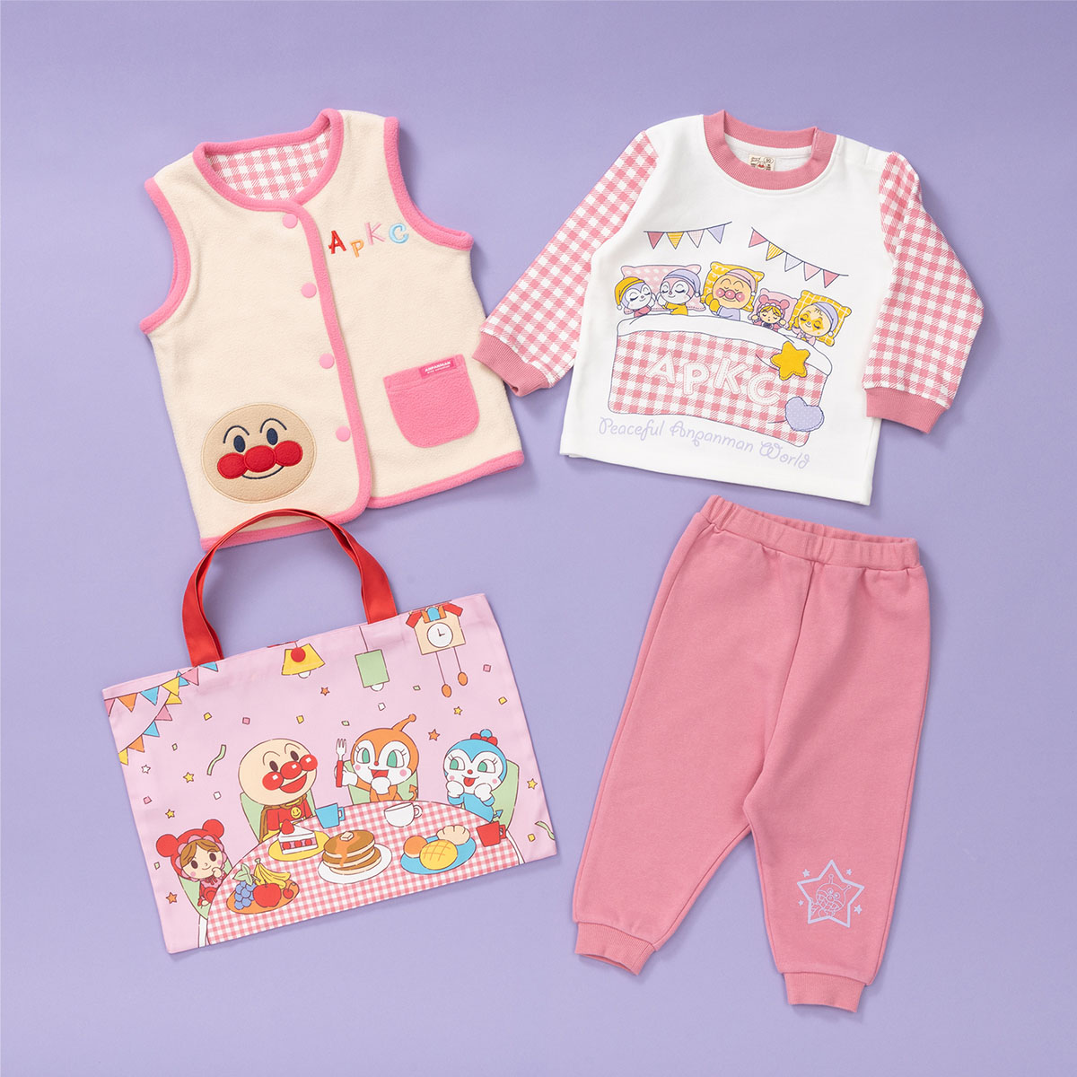 おやすみセット2025 ピンク｜アイテム｜アンパンマンキッズ