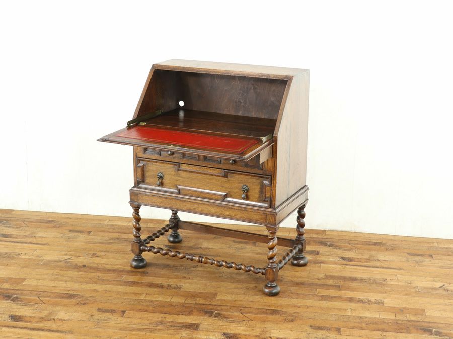 デスク内が広々！イギリスアンティーク ライティングビューロー 58039