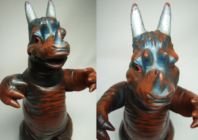 マルサン パゴス ウルトラQ 怪獣 ソフビ人形 スタンダード ブルー