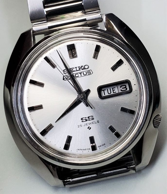 セイコー・ファイブアクタス・紳士自動巻き・大型、変わりケース