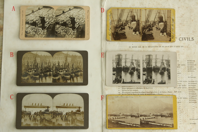 アンティーク写真 フランス ステレオグラム 立体写真 【Antiques