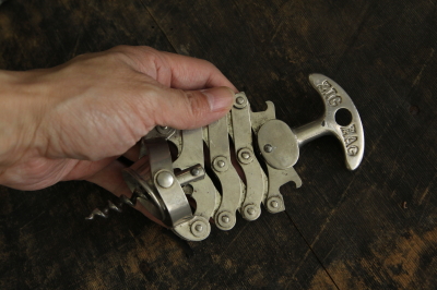 アンティークワインオープナー ZIGZAG コンセルティーナ型 フランス