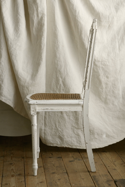 アンティークチェア フランス ルイ16世 リボン ケーンチェア