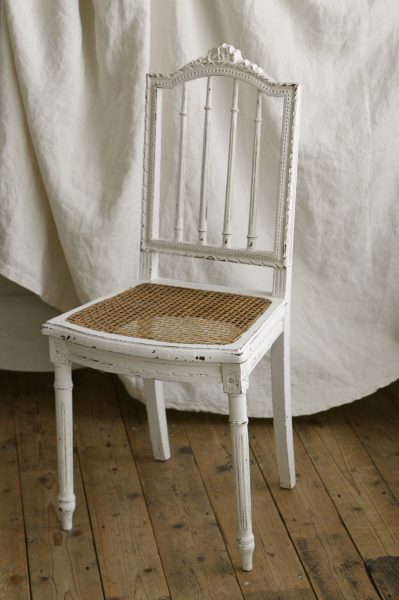 アンティークチェア フランス ルイ16世 リボン ケーンチェア