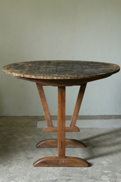 アンティークワインテイスティングテーブル フランス ワインセラー