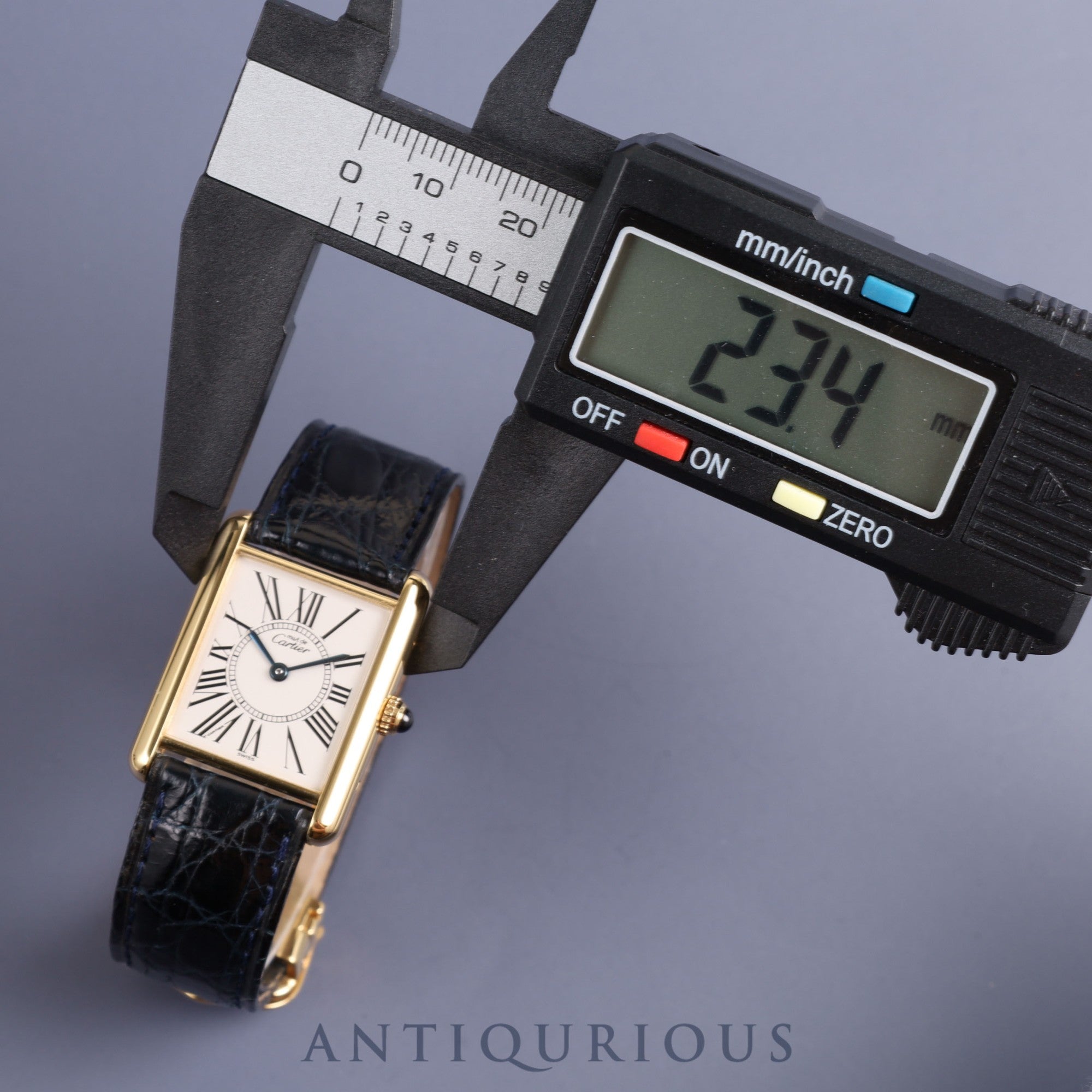 カルティエ マストタンク LM 1615 クォーツ Cal.90 SV925 純正革ベルト