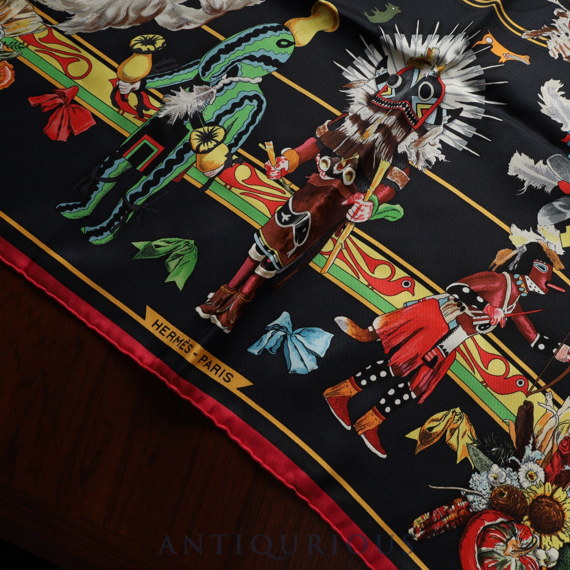 エルメス スカーフ カレ90 カチナ民族 SILK100% | 東京銀座の