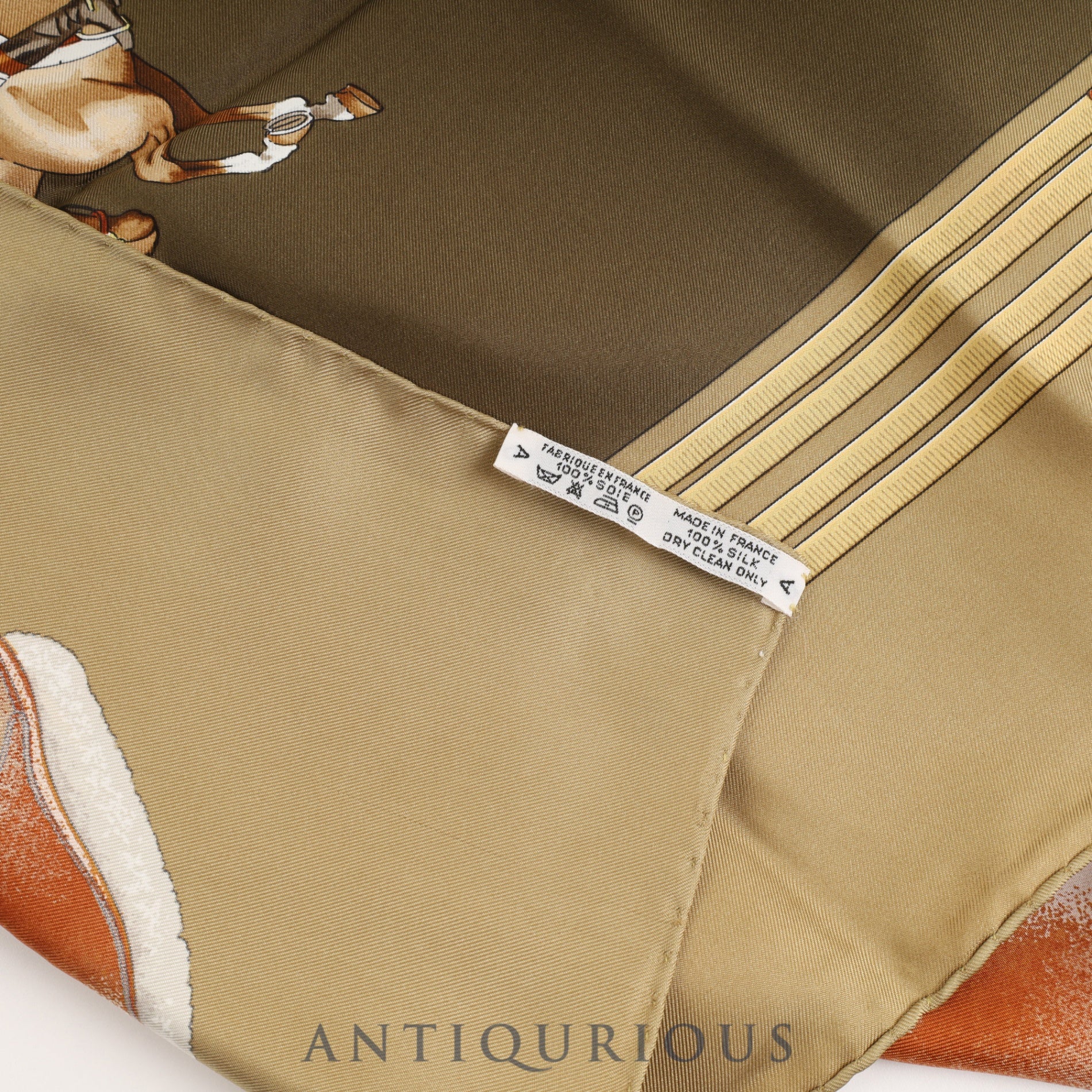 エルメス スカーフ カレ90 JUMPING ベージュ SILK100% | 東京銀座の