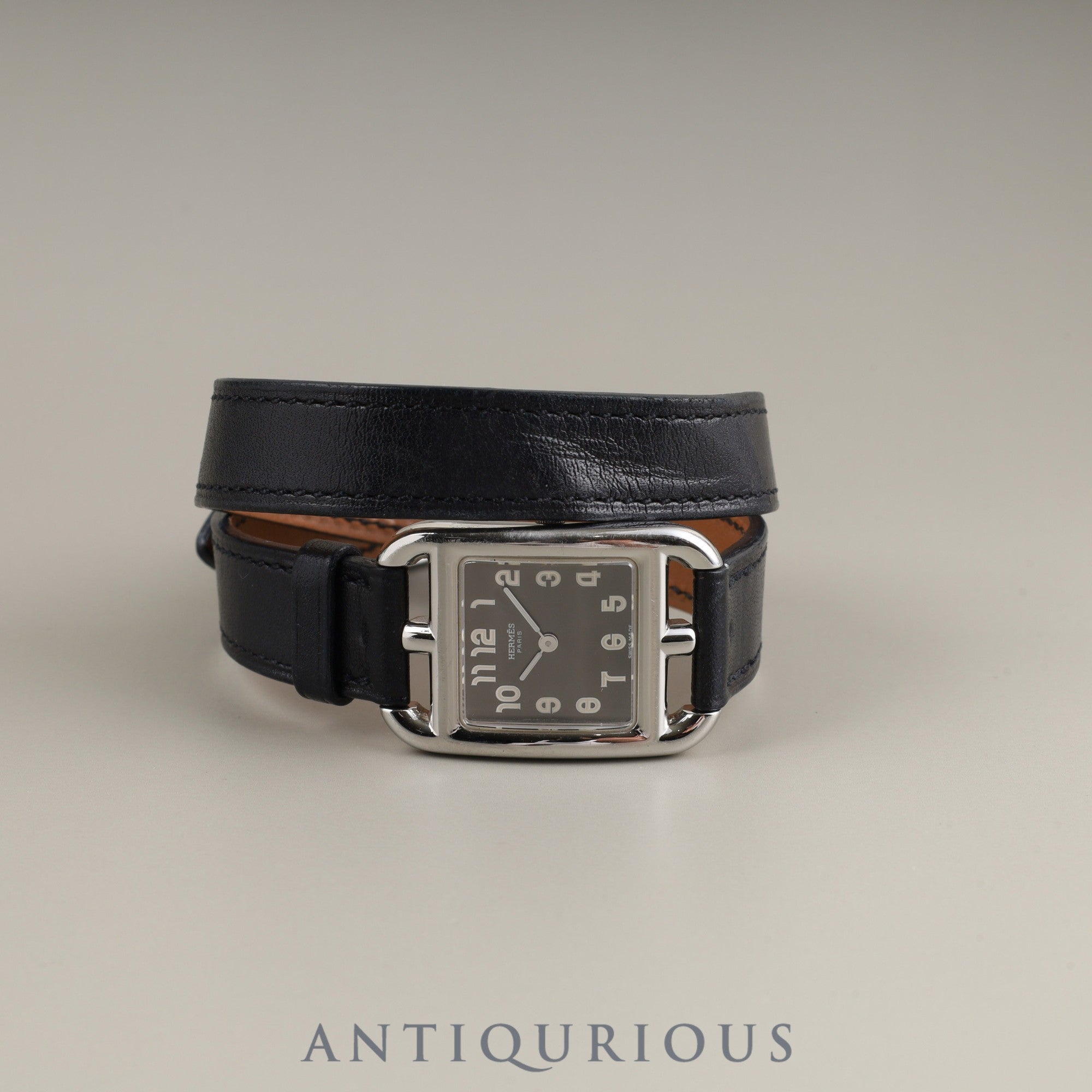 エルメス ケープコッド CC1.210 クォーツ Cal.976.001 SS 純正革ベルト