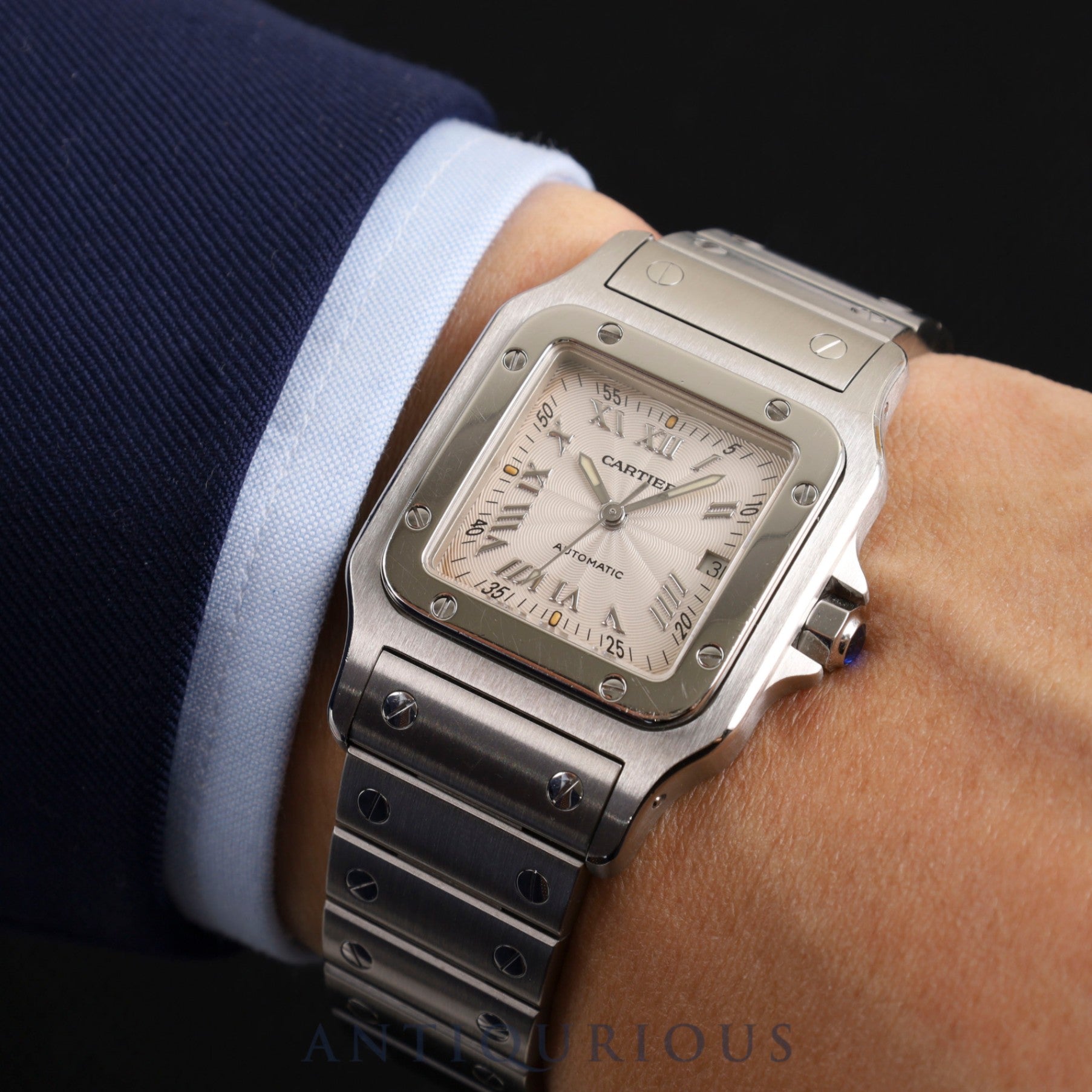 カルティエ サントス ガルベ LM W20040D6/2319 自動巻き SS シルバー