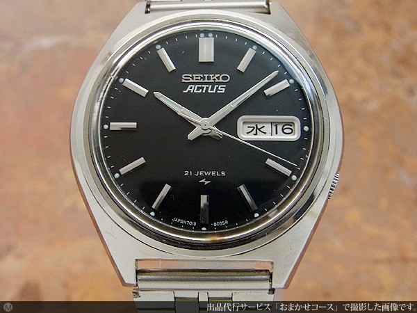 J-9595| セイコー SEIKO アクタス ACTUS 精悍なブラックダイヤル
