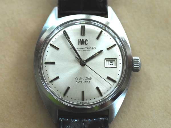 IWC ヨットクラブ デイト 丸目マーク尾錠付 OH済・修理時領収書付属
