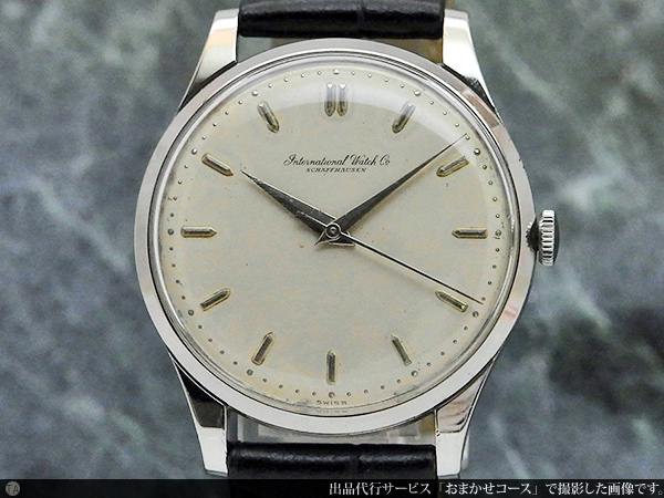 IWC オールドインター Cal.89 白文字盤 筆記体ロゴ ラウンドケース 手