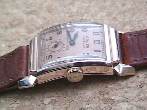 グリュエン カーベックス Cal.330 ピンクゴールド | アンティー