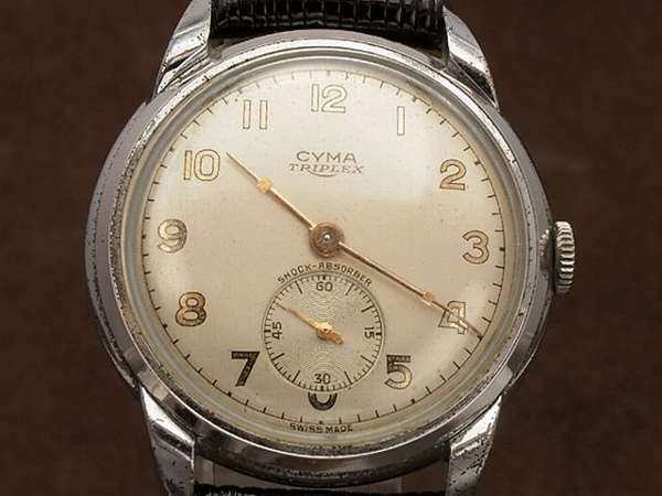 シーマ CYMA トリプレックス スモセコ付 手巻き | アンティー