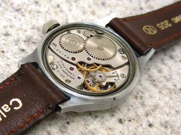 ウォルサム WALTHAM アンティークウォッチ ブラウン焼けダイヤル