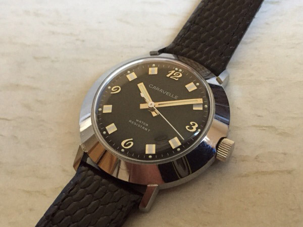 キャラベル CARAVELLE BY BULOVA 未使用品 1974年製 手巻き式 ブラック