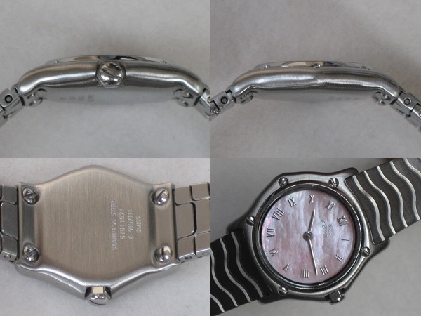 エベル レディース スポーツ クラシック ピンクシェル文字盤 クオーツ