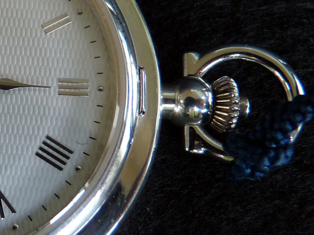 和光 WAKO 銀無垢 ハンターケース 懐中時計 HDJE177H 保証書付属