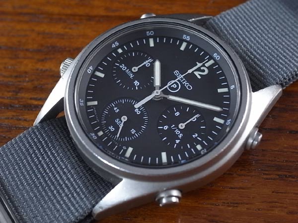セイコー SEIKO ミリタリー イギリス空軍 クロノグラフ 1st