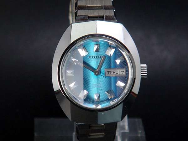シチズン 未使用 コスモスターV2 自動巻き レディース 21石 ブルー