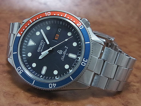 セイコー SEIKO シルバーウェーブ ペプシベゼル ダブルカレンダー 7546