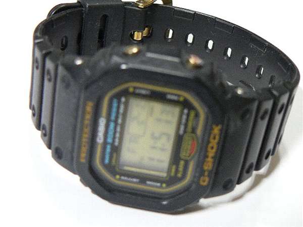 カシオ G-SHOCK DW-5600 スピードモデル 液晶 ゴールド クォーツ