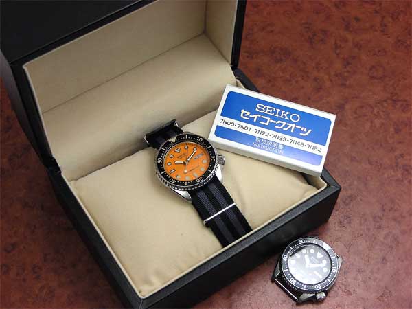セイコー 150mダイバー オレンジダイヤル 6458-600A クオーツ | アン