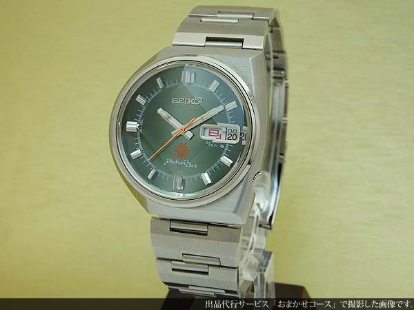 セイコー SEIKO アドバン ADVAN 5面カットガラス 左右非対称SSケース