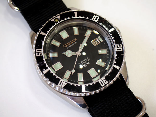 シチズン 本格派ダイバーズウォッチ 150m防水 自動巻き チャレンジ