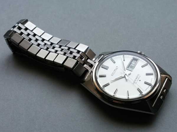 セイコー 初期型 ロードマチック 絹目文字盤 ブレス付属 自動巻き 美品