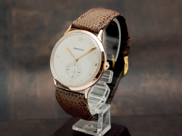 ジャガー・ルクルト ヴィンテージ 手巻きモデル スモセコ 18KPG