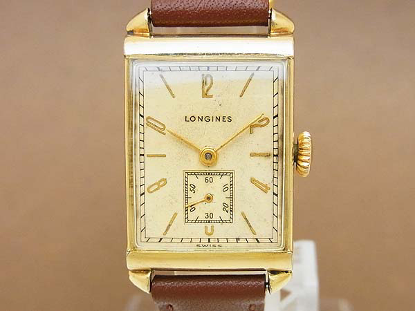 ロンジン LONGINES レクタンギュラー お洒落な角型ケース スモール