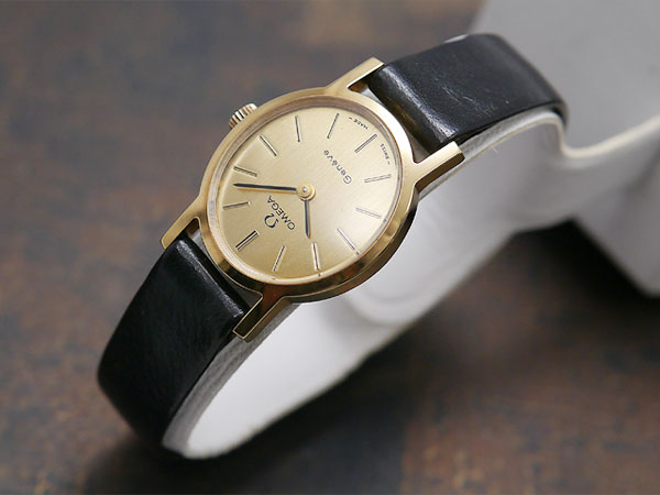 オメガ ジュネーブ GF 手巻き プチオーバルケース おしゃれな