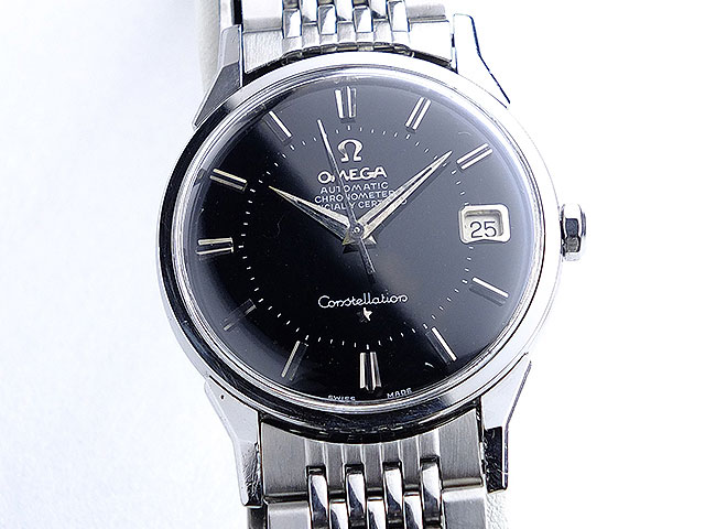 オメガ コンステレーション クロノメーター 12角 ブラックダイヤル Ref
