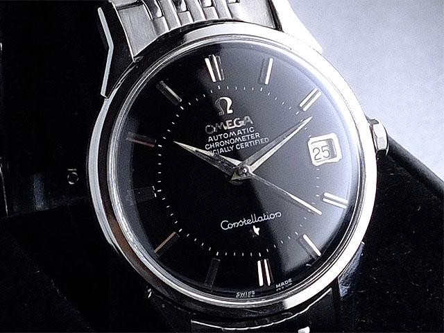 オメガ コンステレーション クロノメーター 12角 ブラックダイヤル Ref
