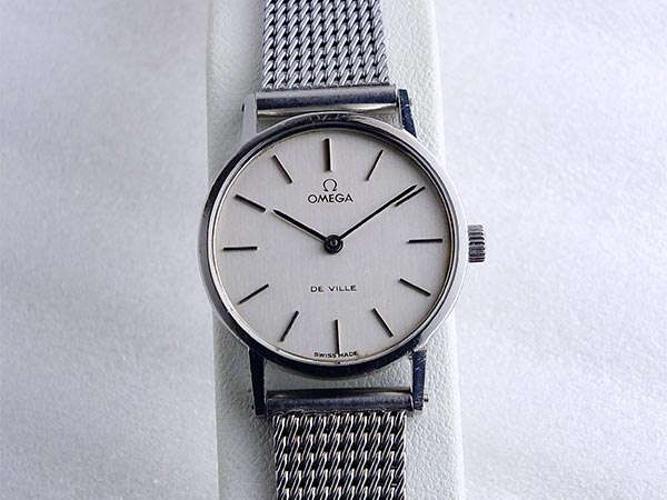 オメガ デビル レディース サファイアガラス 手巻き Cal.625 Ωメッシュ