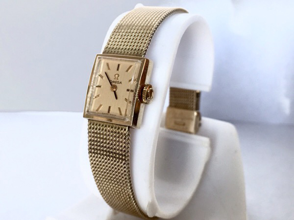 オメガ レディース 10Kゴールドフィル 手巻き式 ビンテージウォッチ